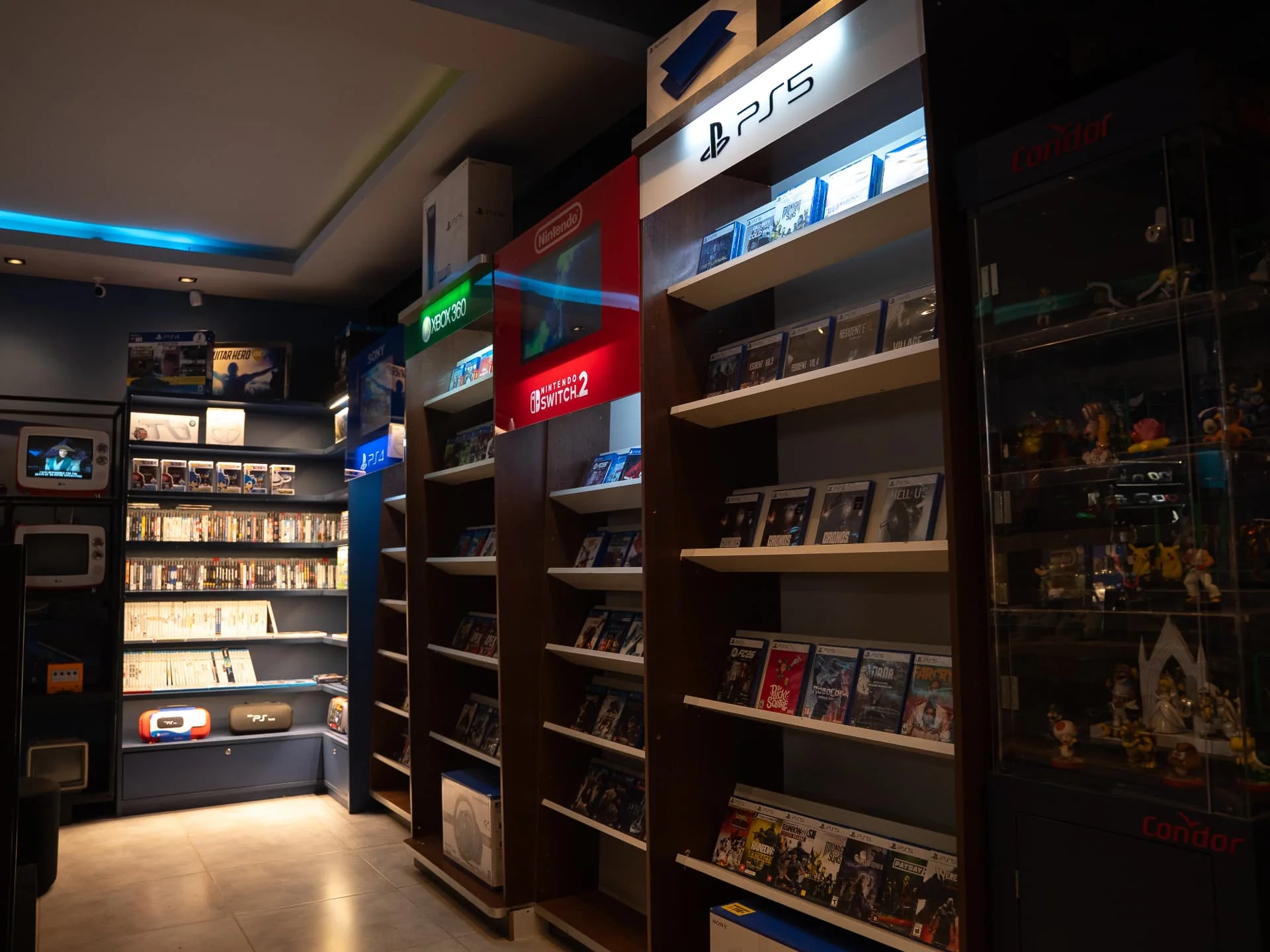 Loja Retro Gamers em Campo Grande com acervo de videogames
